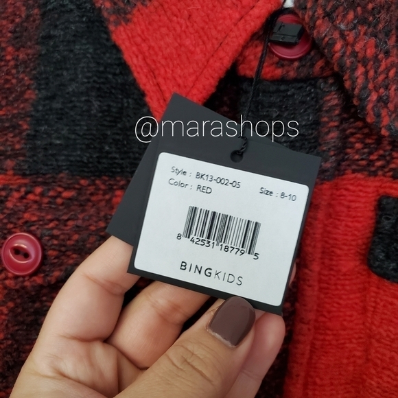 Anine Bing Kids Bobbi Flannel Jacket - Picture 7 of 8